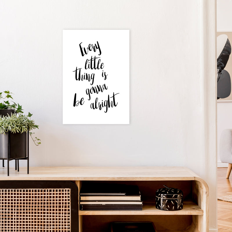 Every Little Thing  Art Print by Pixy Paper A2 Black Frame