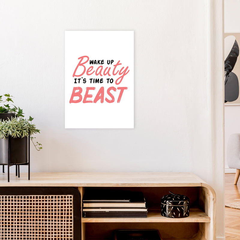 Wake Up Beauty  Art Print by Pixy Paper A2 Black Frame