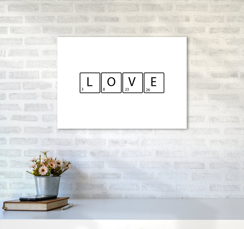Love Letters  Art Print by Pixy Paper A2 Black Frame