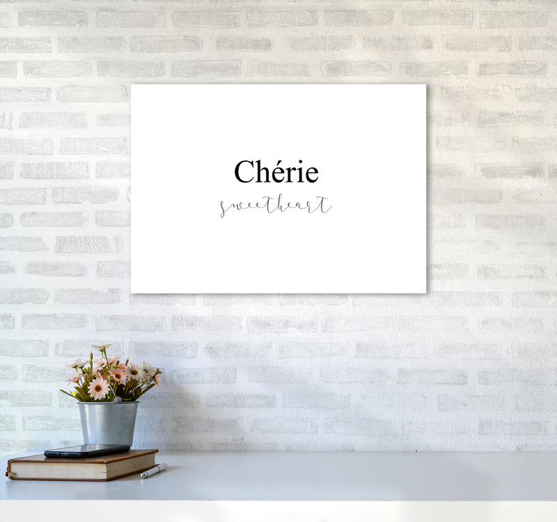 Cherie  Art Print by Pixy Paper A2 Black Frame