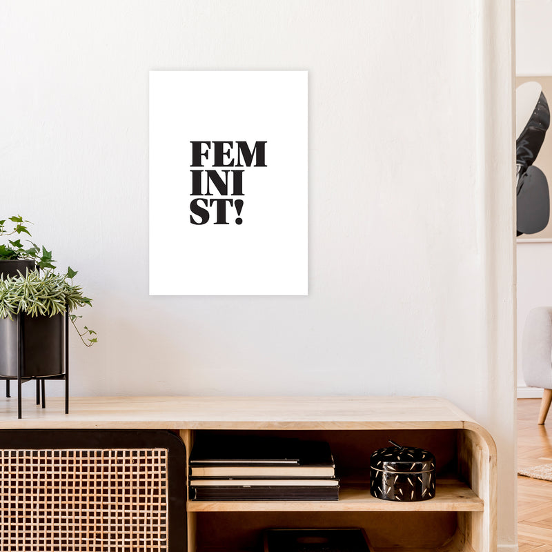 Feminist  Art Print by Pixy Paper A2 Black Frame