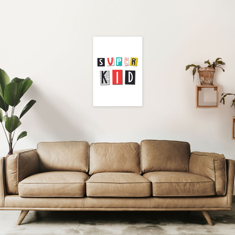 Super kid Art Print by Pixy Paper A2 Black Frame