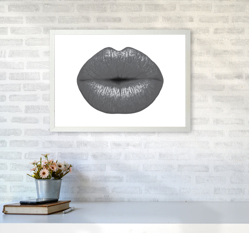 Lips Modern Print A2 Oak Frame