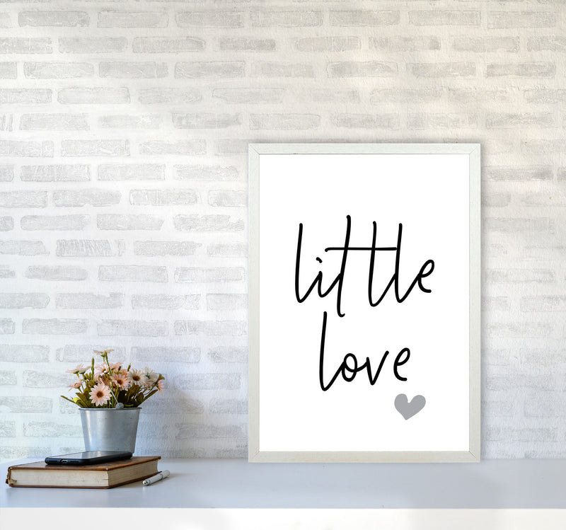 Little Love Framed Nursey Wall Art Print A2 Oak Frame