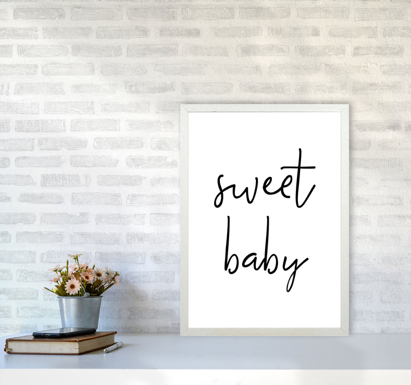 Sweet Baby Modern Print A2 Oak Frame
