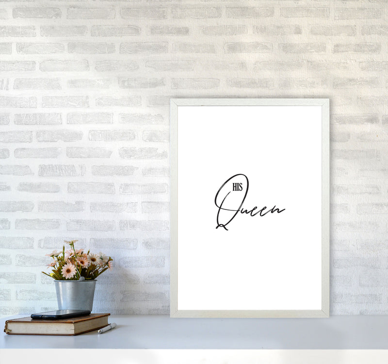 The Queen Modern Print A2 Oak Frame