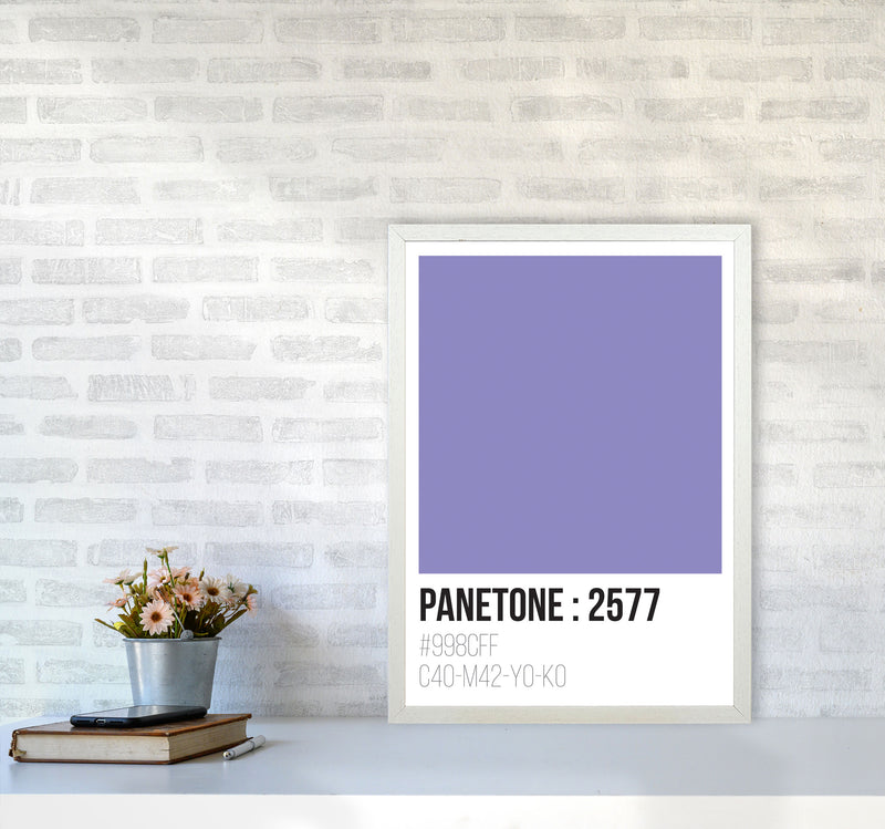 Panetone Colours 2577 Modern Print A2 Oak Frame