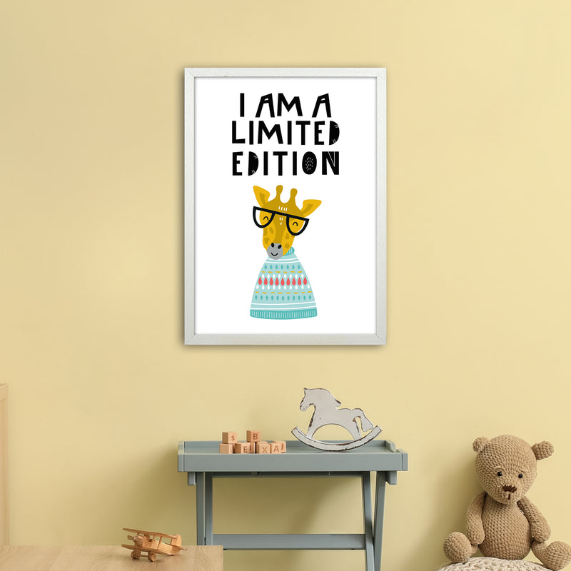 I Am Limited Edition Animal Pop  Art Print by Pixy Paper A2 Oak Frame