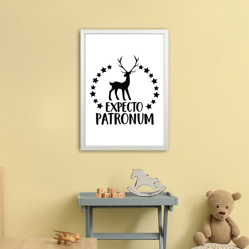 Expecto Patronum  Art Print by Pixy Paper A2 Oak Frame