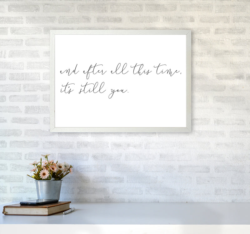 And After All This Time  Art Print by Pixy Paper A2 Oak Frame