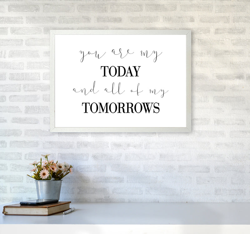 You Are My Today  Art Print by Pixy Paper A2 Oak Frame