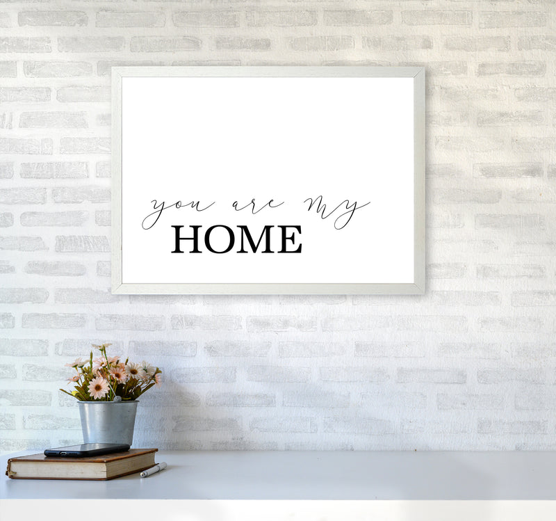 You Are My Home  Art Print by Pixy Paper A2 Oak Frame