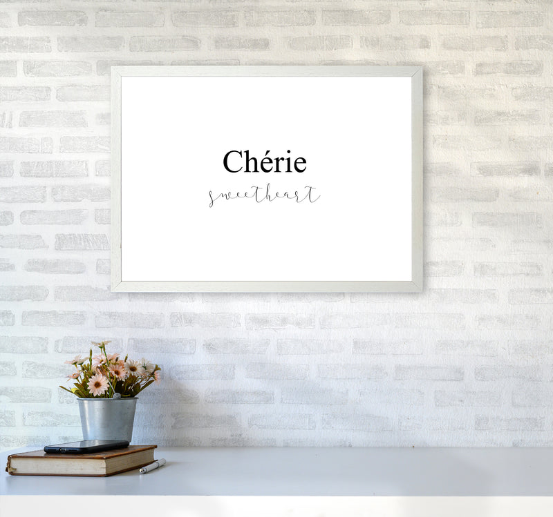 Cherie  Art Print by Pixy Paper A2 Oak Frame