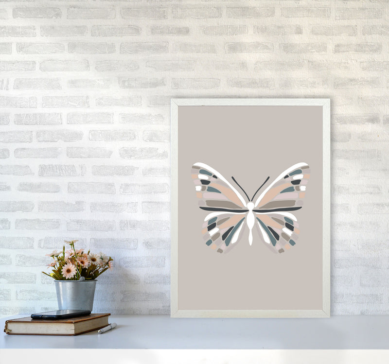 Inspired Butterfly Art Print by Pixy Paper A2 Oak Frame
