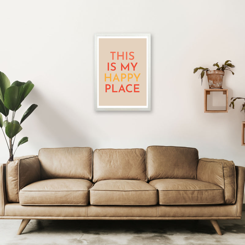 This is My Happy Place Art Print by Pixy Paper A2 Oak Frame