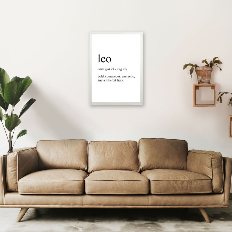Leo Definition Art Print by Pixy Paper A2 Oak Frame