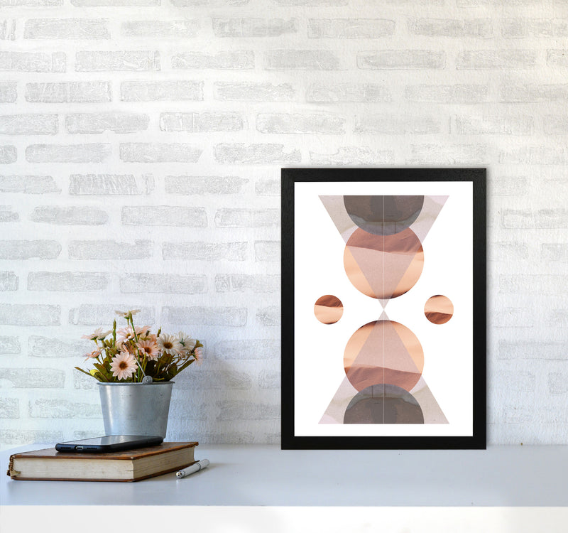 Abstract Sandstorm 1 Modern Print A3 White Frame