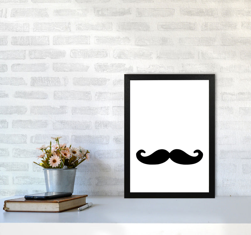 Moustache Modern Print A3 White Frame