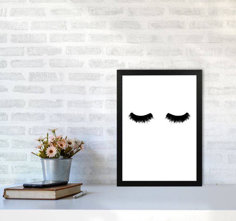 Lashes Modern Print A3 White Frame