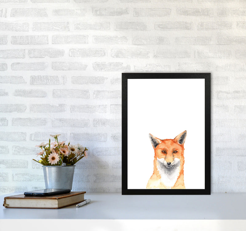 Forest Friends, Fox Modern Print Animal Art Print A3 White Frame