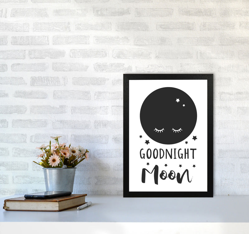 Goodnight Moon Black Framed Nursey Wall Art Print A3 White Frame