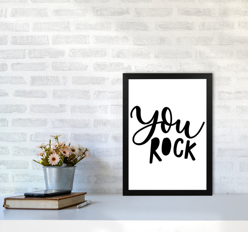 You Rock Modern Print A3 White Frame