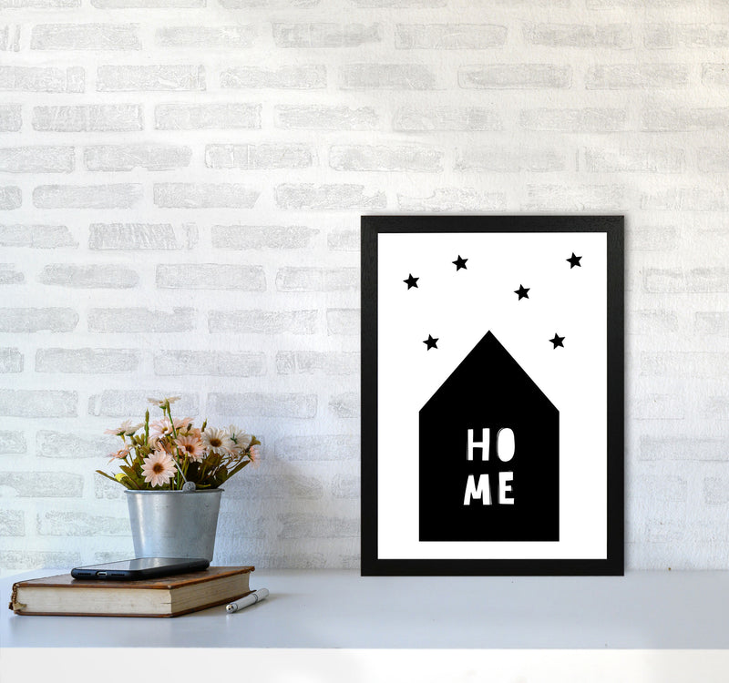 Home Scandi Framed Typography Wall Art Print A3 White Frame