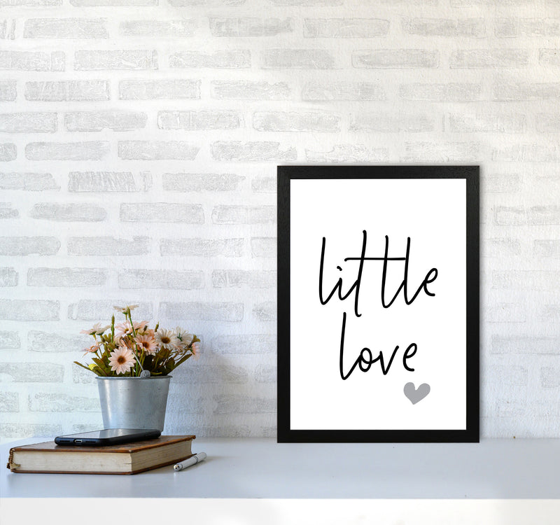 Little Love Framed Nursey Wall Art Print A3 White Frame
