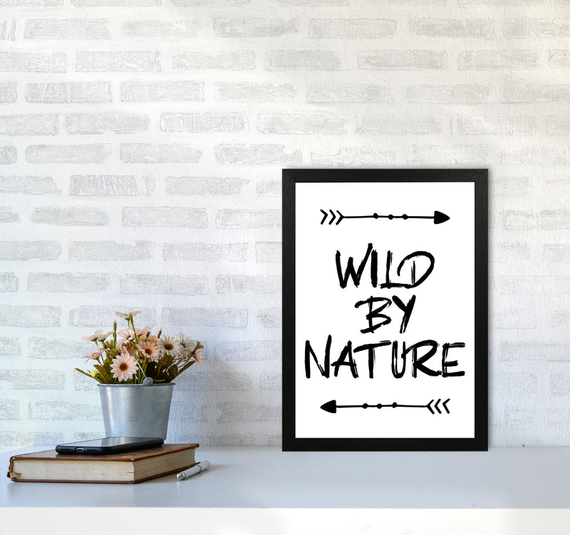 Wild By Nature Modern Print A3 White Frame