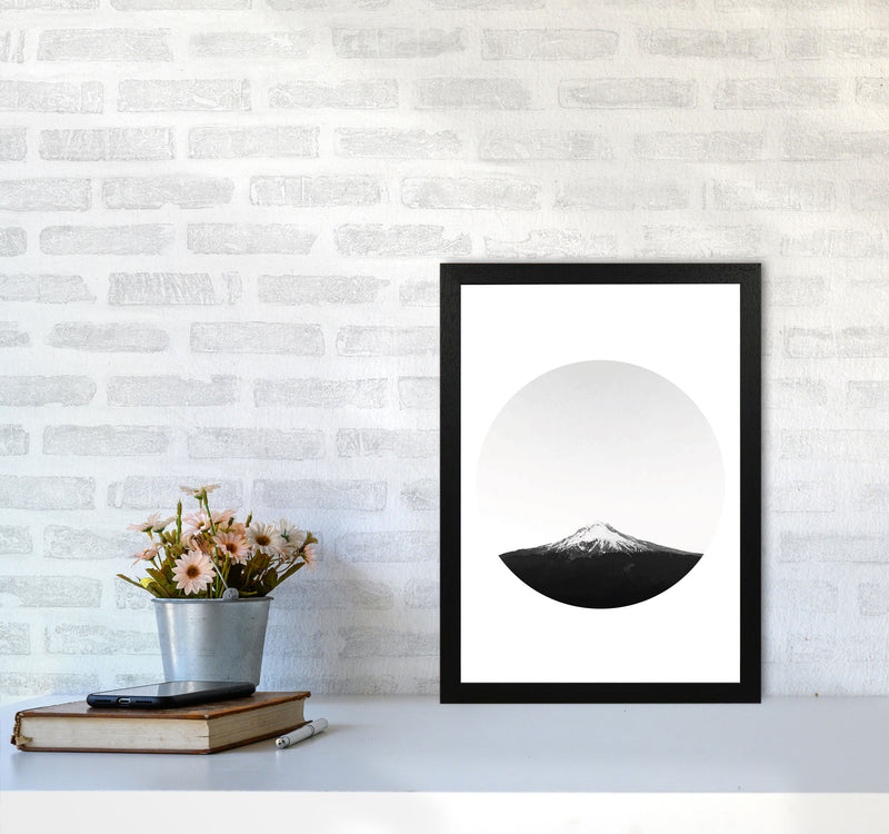 Abstract Mountain Modern Print A3 White Frame