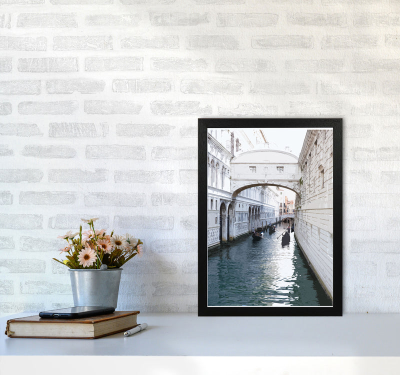 Venice Portrait 1 Modern Print A3 White Frame