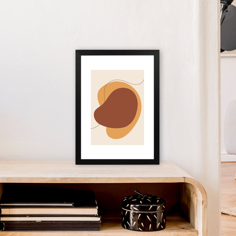 Mica Sand Abstract N29  Art Print by Pixy Paper A3 White Frame
