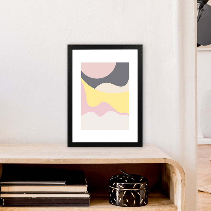 Mila Pink Dunes N15  Art Print by Pixy Paper A3 White Frame