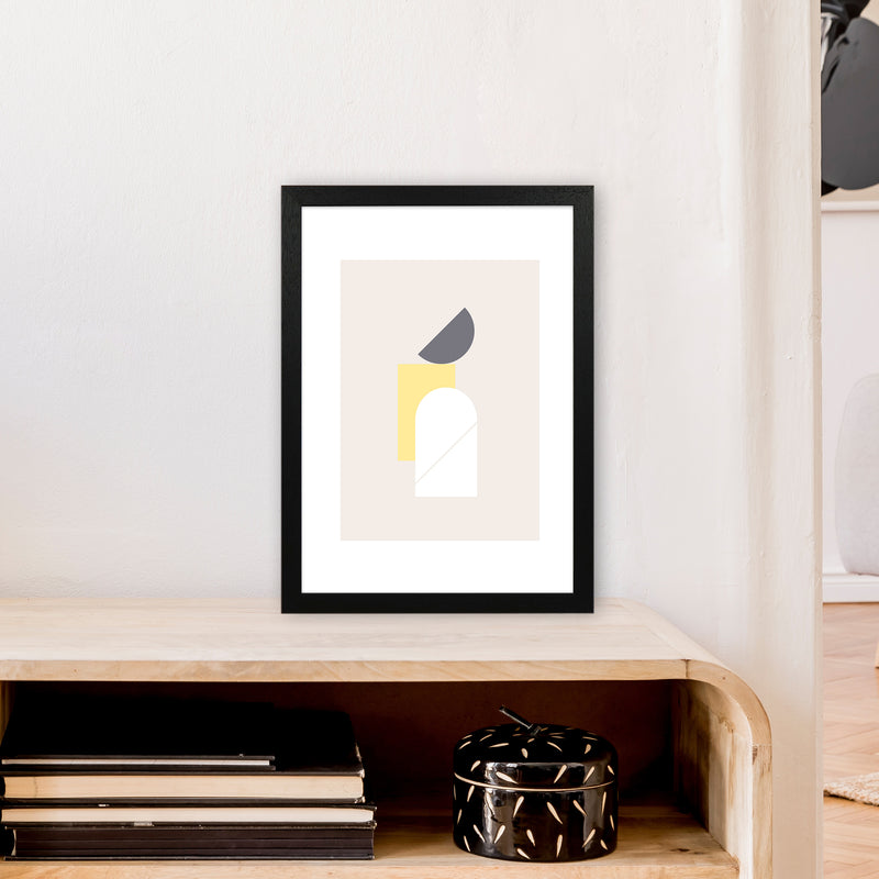 Mila Abstract N11  Art Print by Pixy Paper A3 White Frame