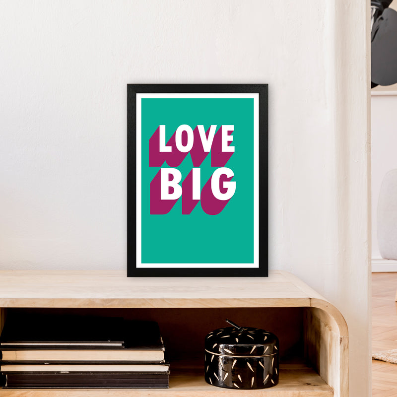 Love Big Shadow  Art Print by Pixy Paper A3 White Frame