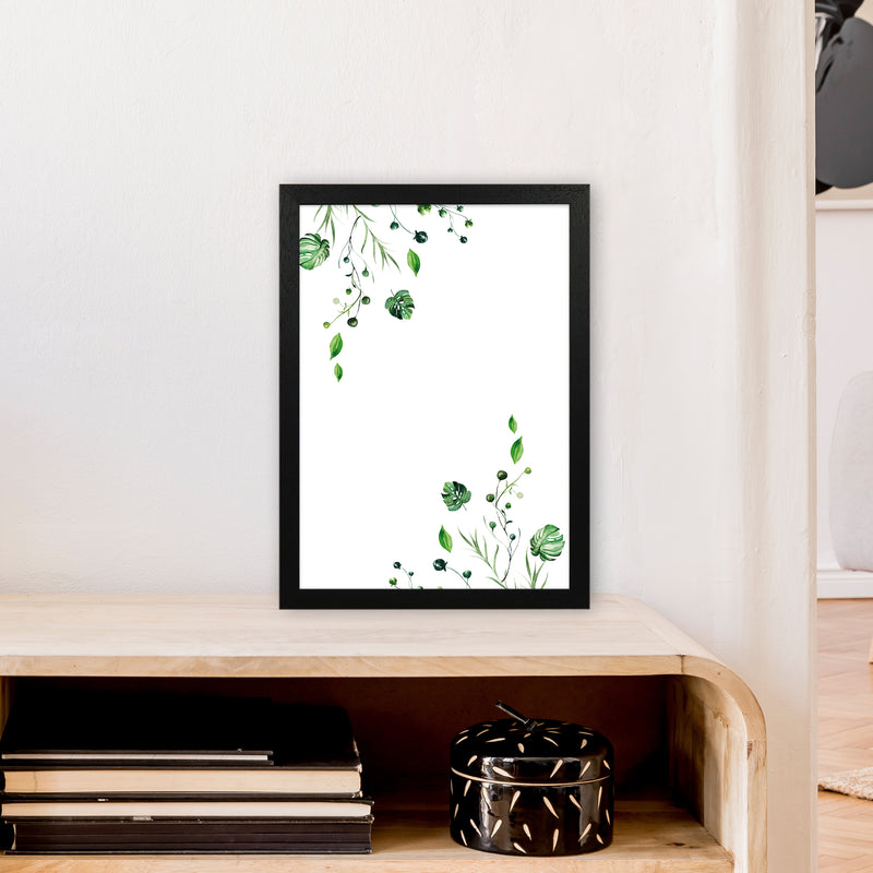 Top And Bottom Plants Exotic  Art Print by Pixy Paper A3 White Frame