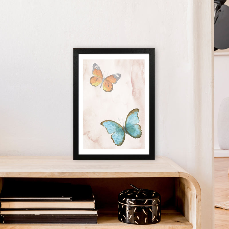 Butterflies Exotic  Art Print by Pixy Paper A3 White Frame