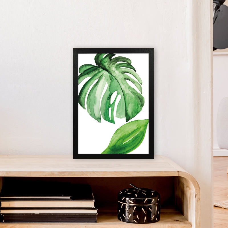 Large Leaf Exotic  Art Print by Pixy Paper A3 White Frame