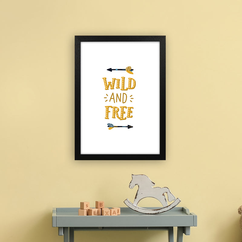 Little Explorer Wild And Free  Art Print by Pixy Paper A3 White Frame