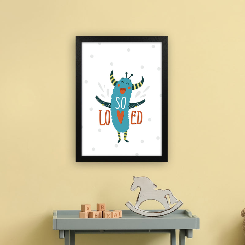 Little Monsters So Loved  Art Print by Pixy Paper A3 White Frame