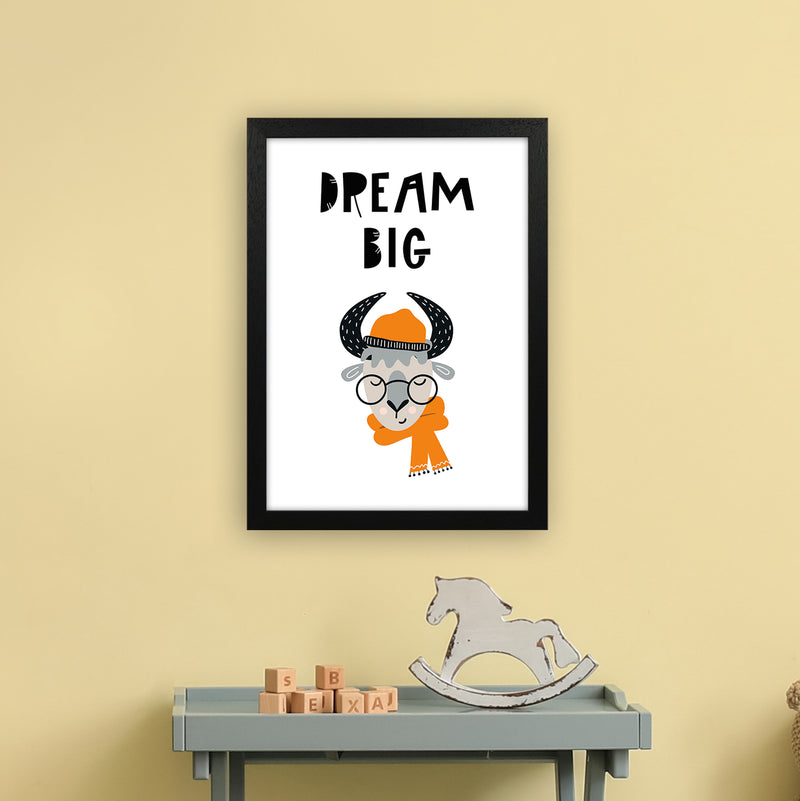 Dream Big Animal Pop  Art Print by Pixy Paper A3 White Frame