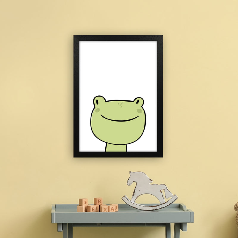 Frog  Art Print by Pixy Paper A3 White Frame