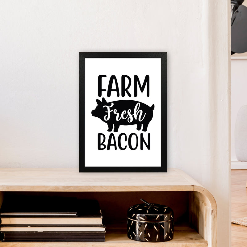 Farm Fresh Bacon  Art Print by Pixy Paper A3 White Frame