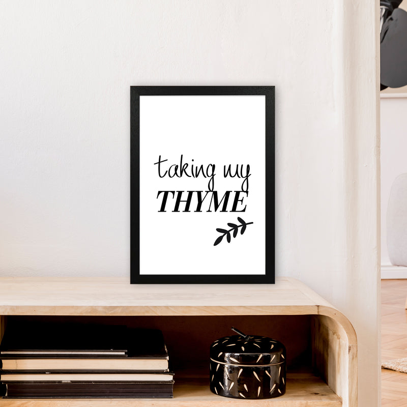 Taking My Thyme  Art Print by Pixy Paper A3 White Frame