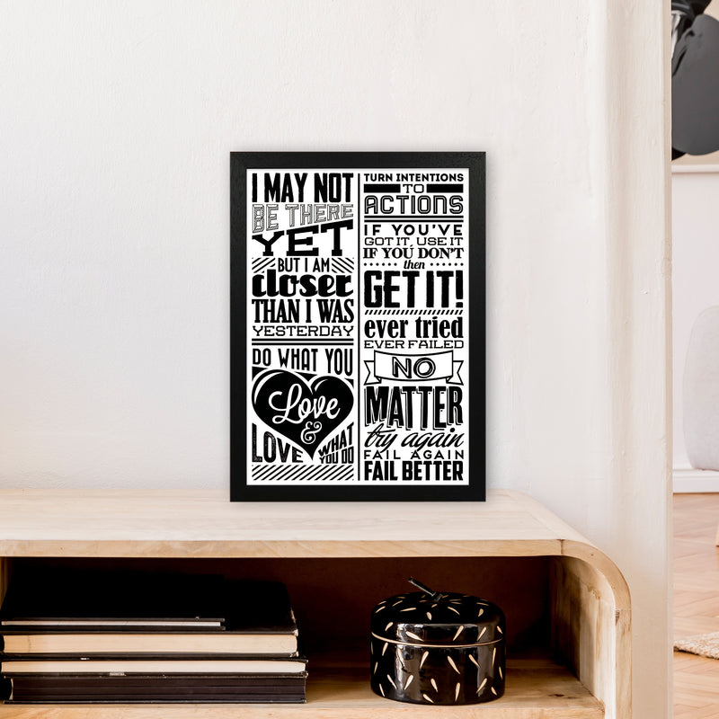 I May Not Be There Yet Vintage  Art Print by Pixy Paper A3 White Frame