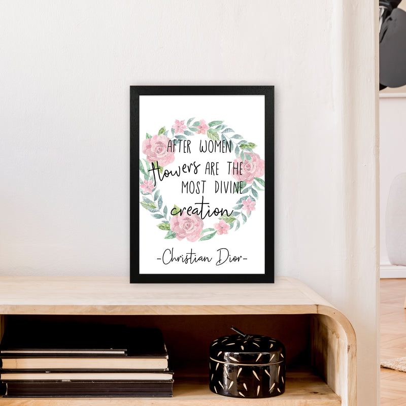 After Women Flowers  Art Print by Pixy Paper A3 White Frame