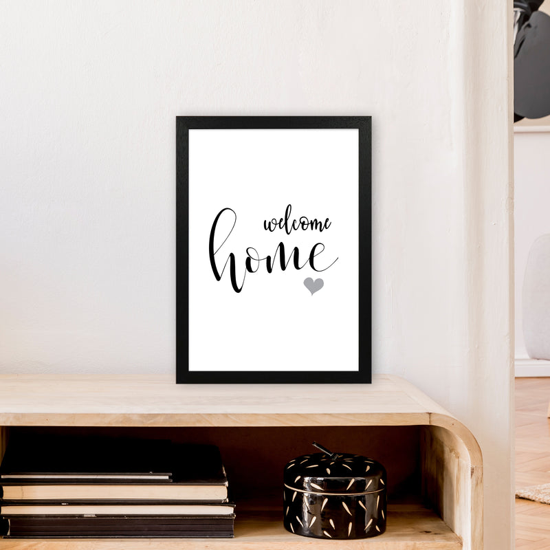 Welcome Home  Art Print by Pixy Paper A3 White Frame