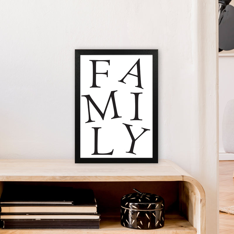 Family  Art Print by Pixy Paper A3 White Frame