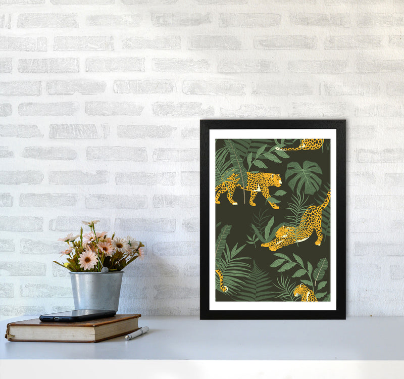 Wild Collection Cheetah Art Print by Pixy Paper A3 White Frame