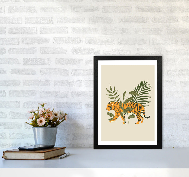 Wild Collection Tiger Art Print by Pixy Paper A3 White Frame